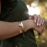 Moonstone Adjustable Bracelet ~ Gold Plated 18k ~ Handmade ~ Hippie ~Bohemian ~Jewelry ~Gemstone ~Body MB083
