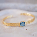 Iolite Hydro Adjustable Bracelet ~ Gold Plated 18k ~ Handmade ~ Hippie ~Bohemian ~Jewelry ~Gemstone ~Body MB081