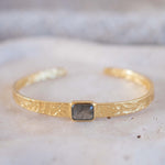 Labradorite Adjustable Bracelet ~ Gold Plated 18k ~ Handmade ~ Hippie ~Bohemian ~Jewelry ~Gemstone ~Body MB085