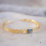 Labradorite Adjustable Bracelet ~ Gold Plated 18k ~ Handmade ~ Hippie ~Bohemian ~Jewelry ~Gemstone ~Body MB085