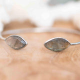 Labradorite Adjustable Bracelet ~ Silver Plated ~ Handmade ~Statement Hippie ~Bohemian ~Jewelry ~Gift For Her ~Gemstone ~Body MB038B