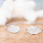 Moonstone Adjustable Bracelet ~ Siver Plated ~ Handmade ~Statement Hippie ~Bohemian ~Jewelry ~Gift For Her ~Gemstone ~Body MB039B