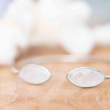 Moonstone Adjustable Bracelet ~ Siver Plated ~ Handmade ~Statement Hippie ~Bohemian ~Jewelry ~Gift For Her ~Gemstone ~Body MB039B