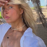 Tahitian Pearl Earrings ~ 14k Gold Filled ~ Hoop ~ Jewelry  ~ Natural ~ Organic ~ Everyday  ~ ME221