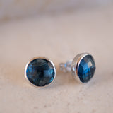 Jamy Earrings ~ Iolite hydro ~ 18k Gold Plated or Silver Plated ~ ME183
