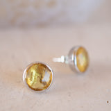 Jamy Earrings ~Yellow Topaz hydro~ 18k Gold Plated or Silver Plated ~ ME180