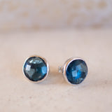 Jamy Earrings ~ Iolite hydro ~ 18k Gold Plated or Silver Plated ~ ME183
