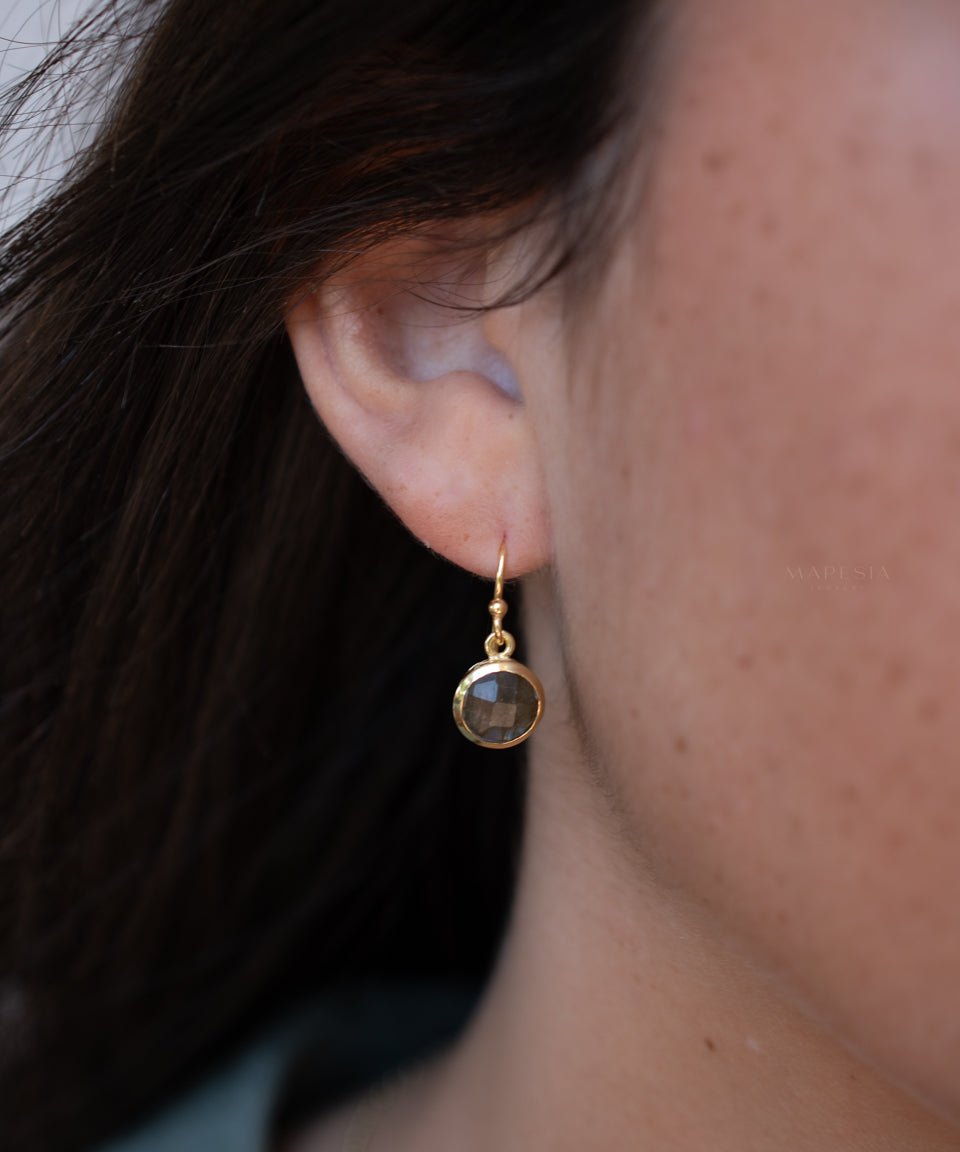 Jonah Earrings ~ Labradorite ~ Gold Plated ~ ME072 - Maresia Jewelry