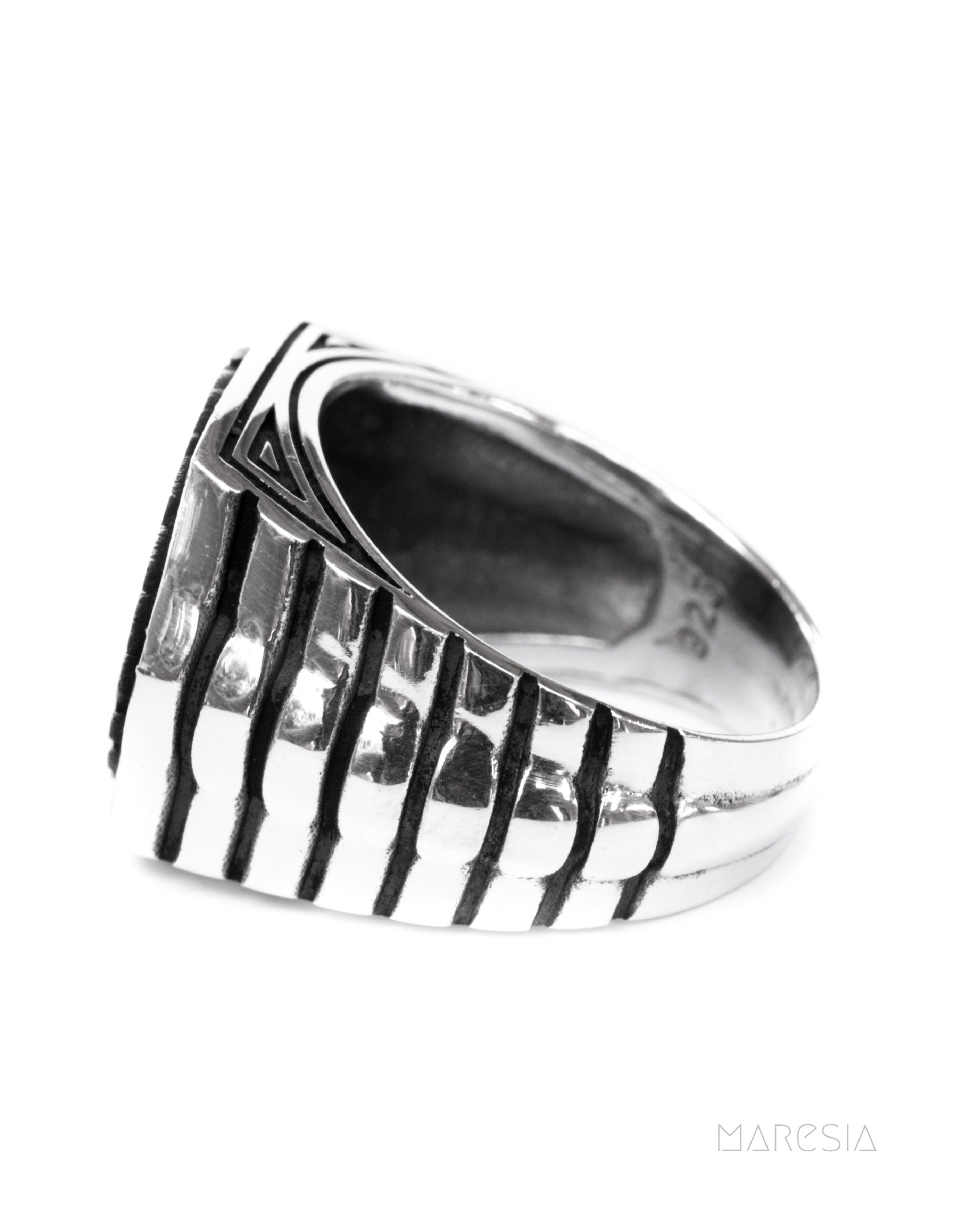 Anchor Men's Ring ~ Sterling Silver 925 ~ - Maresia Jewelry