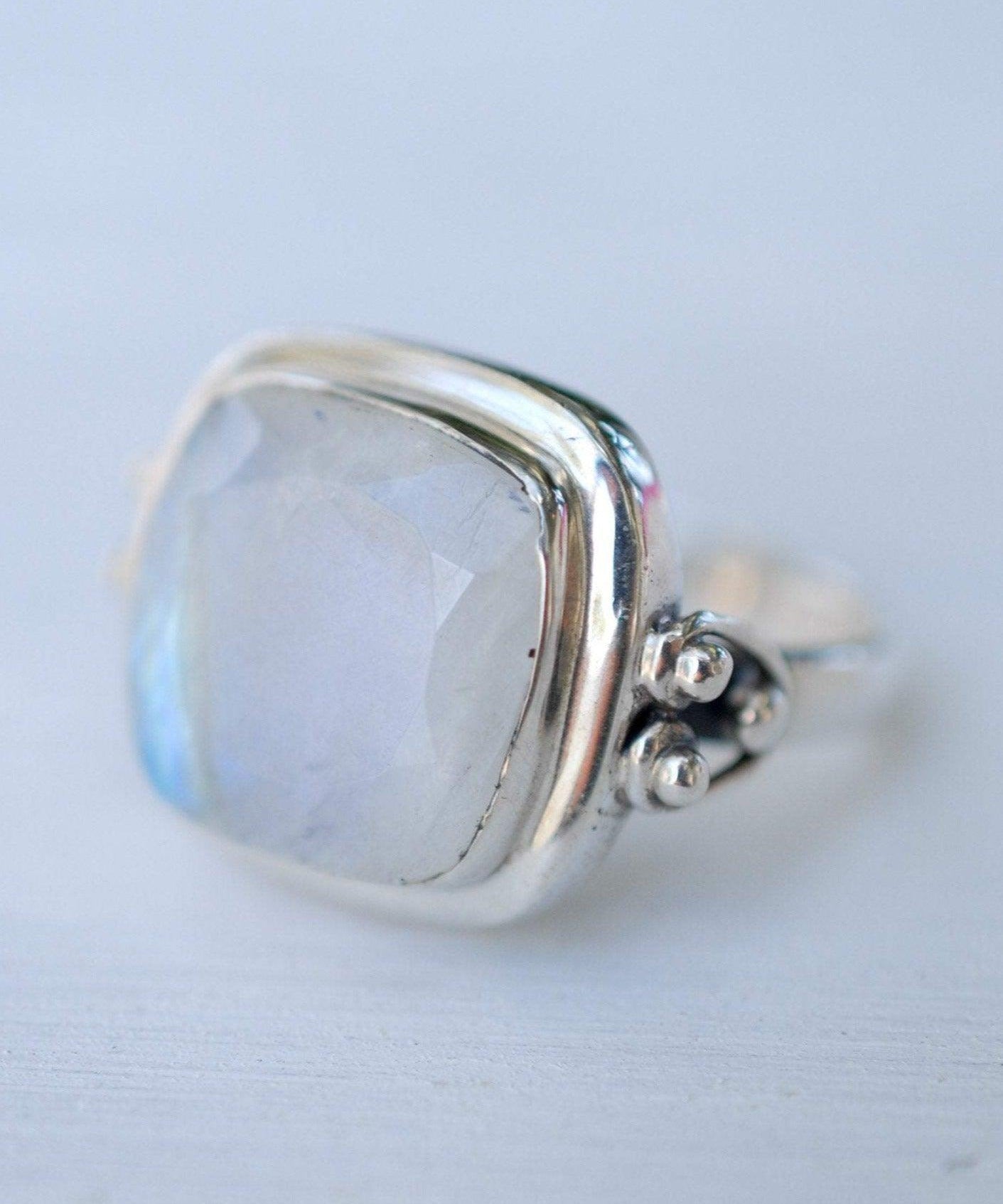 Alice Moonstone Ring ~ Sterling Silver 925 ~MR109 **Best Seller** - Maresia Jewelry