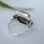 Alice Rainbow Labradorite  Square Ring ~Sterling Silver 925 ~ MR111 - Maresia Jewelry