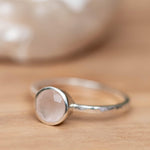 Aline Ring ~ Rose Quartz ~ Sterling Silver 925 ~ MR240 - Maresia Jewelry