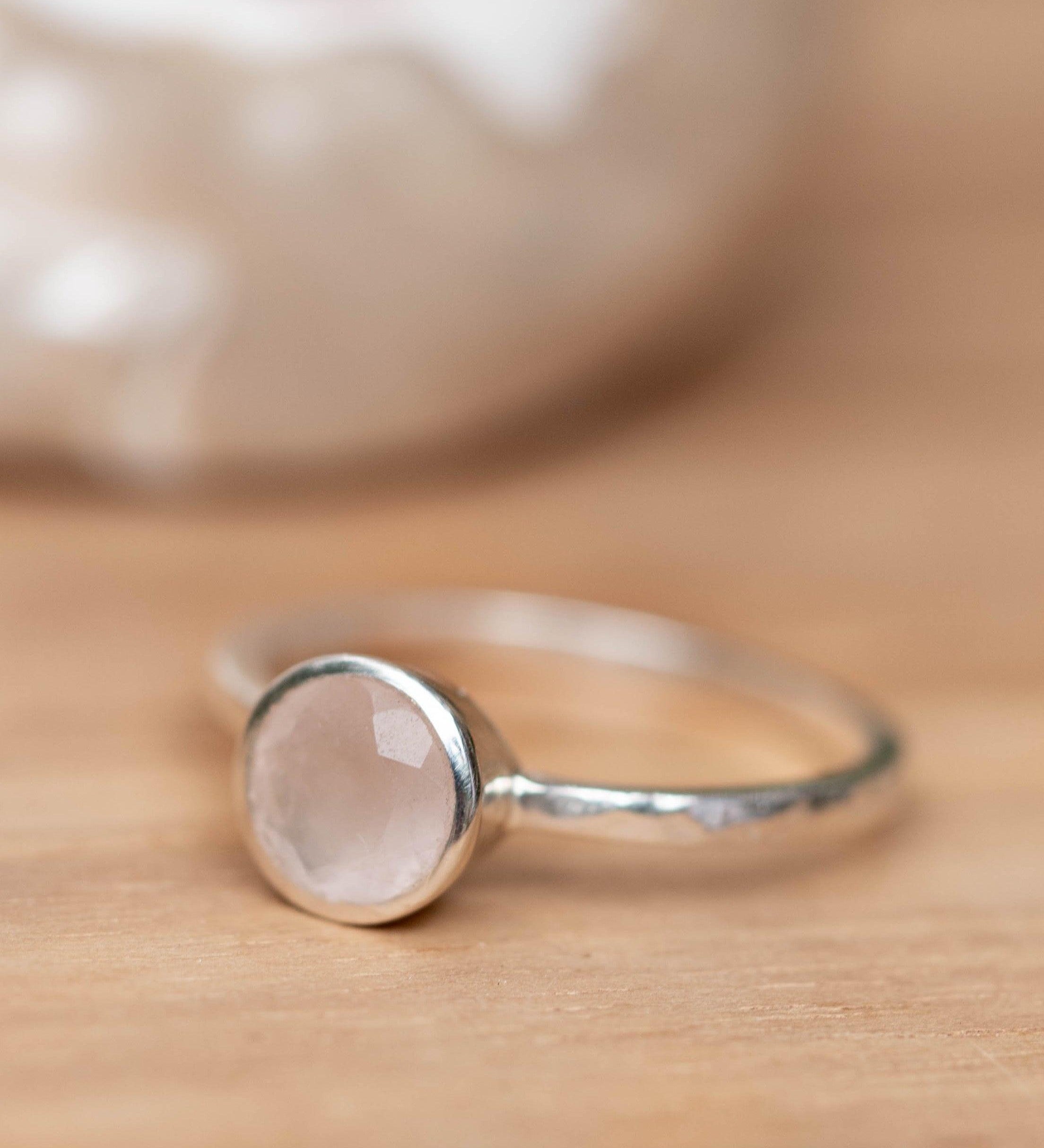 Aline Ring ~ Rose Quartz ~ Sterling Silver 925 ~ MR240 - Maresia Jewelry