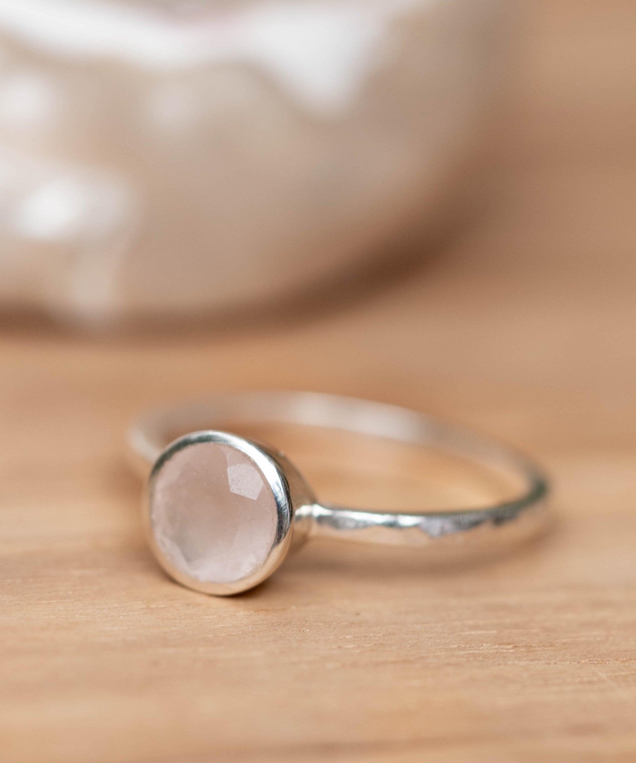 Aline Ring ~ Rose Quartz ~ Sterling Silver 925 ~ MR240 - Maresia Jewelry