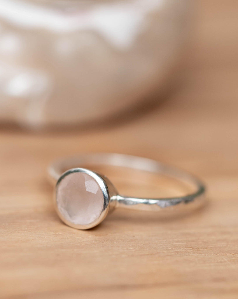 Aline Ring ~ Rose Quartz ~ Sterling Silver 925 ~ MR240 - Maresia Jewelry