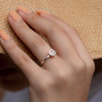Aline Ring ~ Rose Quartz ~ Sterling Silver 925 ~ MR240 - Maresia Jewelry