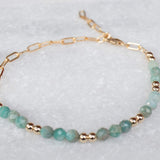 Amazonite Bracelet ~ Gold Filled or Sterling Silver 925 ~ MB017 - Maresia Jewelry