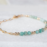 Amazonite Bracelet ~ Gold Filled or Sterling Silver 925 ~ MB017 - Maresia Jewelry