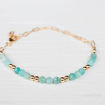 Amazonite Bracelet ~ Gold Filled or Sterling Silver 925 ~ MB017 - Maresia Jewelry