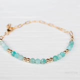 Amazonite Bracelet ~ Gold Filled or Sterling Silver 925 ~ MB017 - Maresia Jewelry