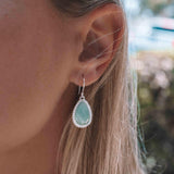 Amazonite Earrings ~ Sterling Silver 925 ~ME196 - Maresia Jewelry