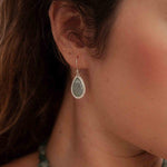 Amazonite Earrings ~ Sterling Silver 925 ~ Bohemian ~ Gemstone ~ Dangle ~ Handmade ~ Jewelry ~ Gift for her ~Maresi ~Boho~Tear Drop~ME196
