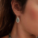 Amazonite Earrings ~ Sterling Silver 925 ~ Bohemian ~ Gemstone ~ Dangle ~ Handmade ~ Jewelry ~ Gift for her ~Maresi ~Boho~Tear Drop~ME196
