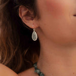 Amazonite Earrings ~ Sterling Silver 925 ~ Bohemian ~ Gemstone ~ Dangle ~ Handmade ~ Jewelry ~ Gift for her ~Maresi ~Boho~Tear Drop~ME196