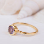 Amethyst Gold Ring ~ 18k Gold Plated ~ MR213 - Maresia Jewelry