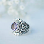 Amethyst Ring ~ Sterling Silver 925 ~MR099A - Maresia Jewelry