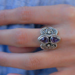 Amethyst Ring ~ Sterling Silver 925 ~ MR106A - Maresia Jewelry