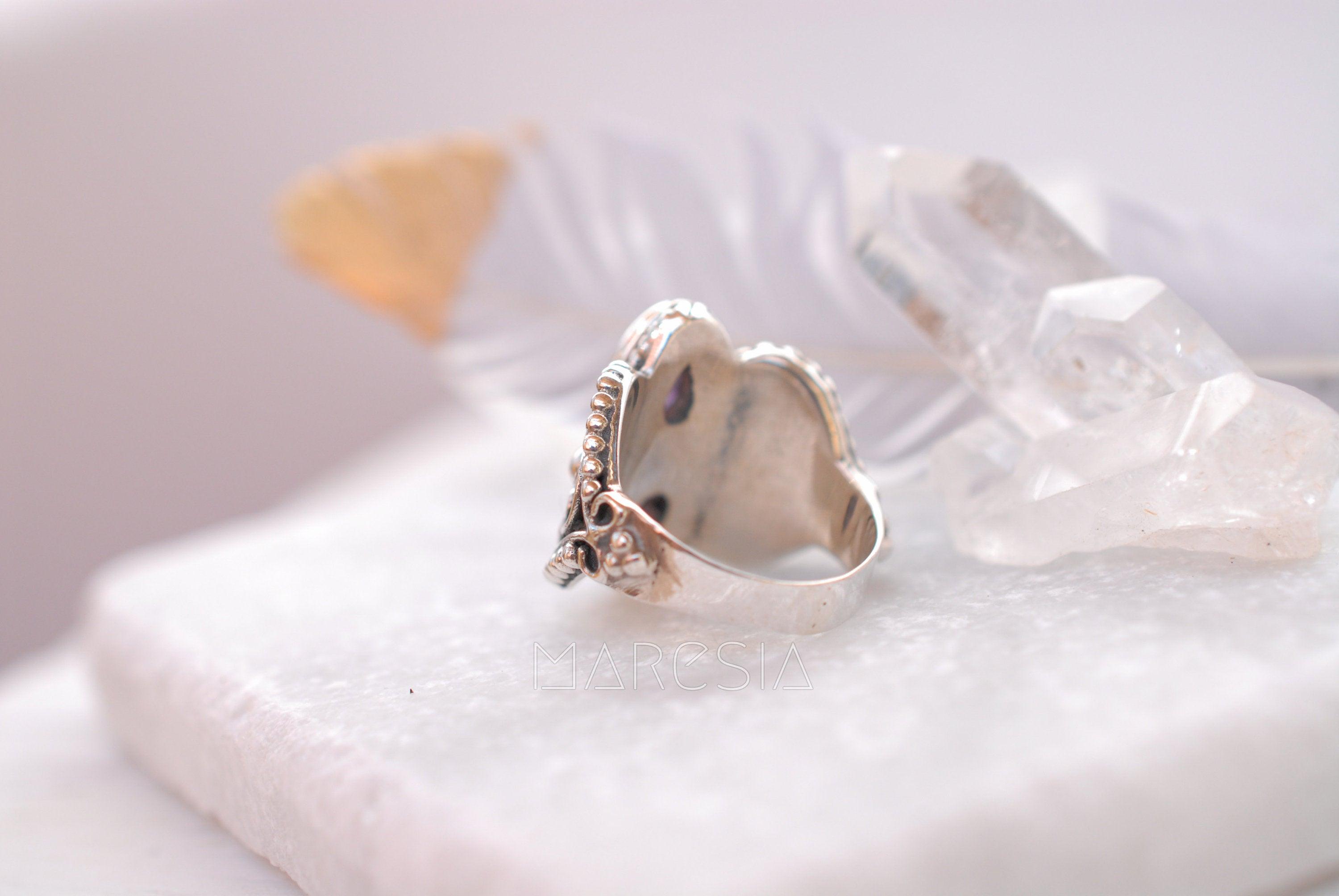 Amethyst Ring ~ Sterling Silver 925 ~ MR106A - Maresia Jewelry