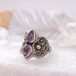 Amethyst Ring ~ Sterling Silver 925 ~ MR106A - Maresia Jewelry