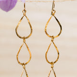Ana Paula Tear Drop Earrings ~Gold Plated or Silver Plated ~ SME008 - Maresia Jewelry