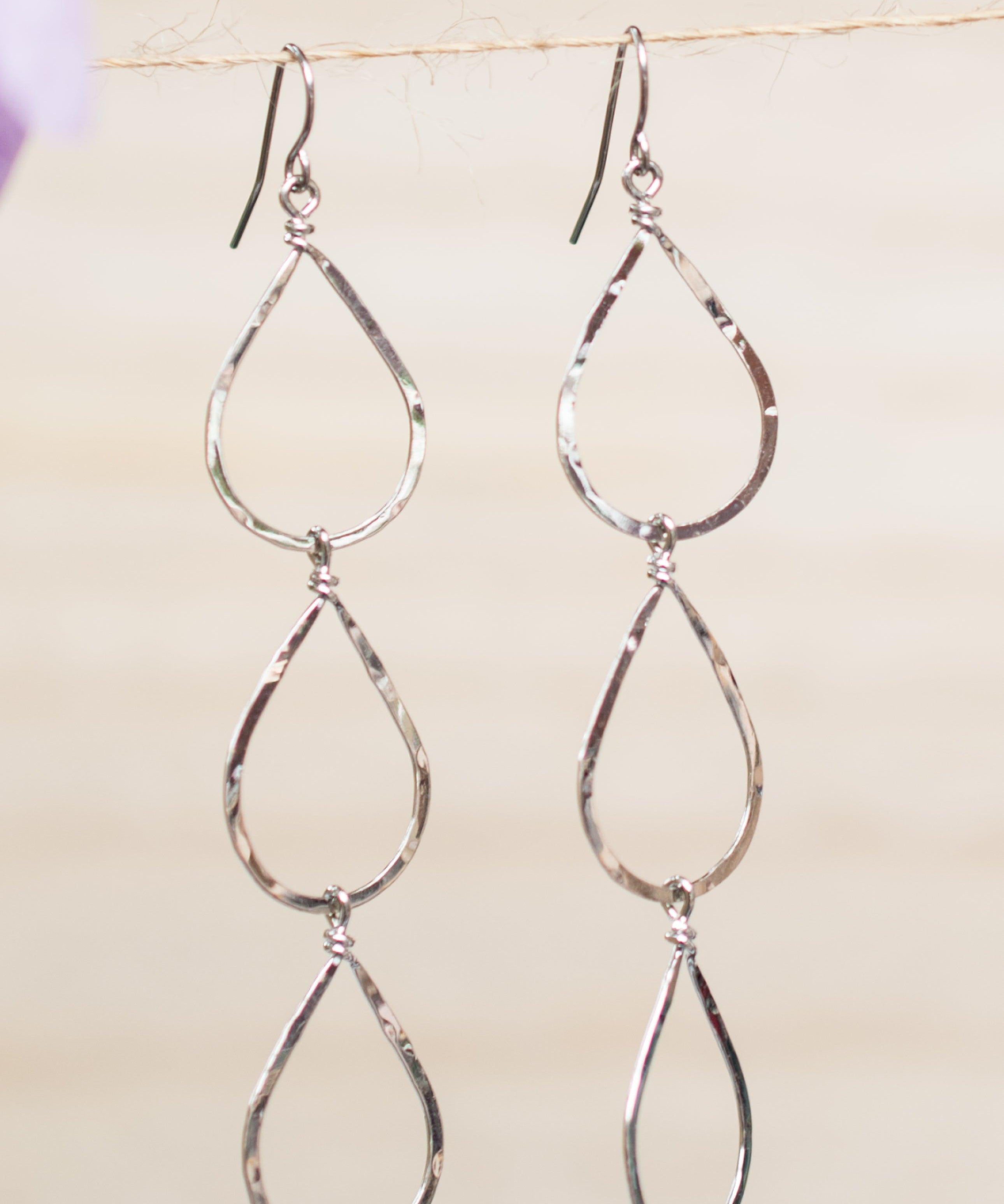 Ana Paula Tear Drop Earrings ~Gold Plated or Silver Plated ~ SME008 - Maresia Jewelry
