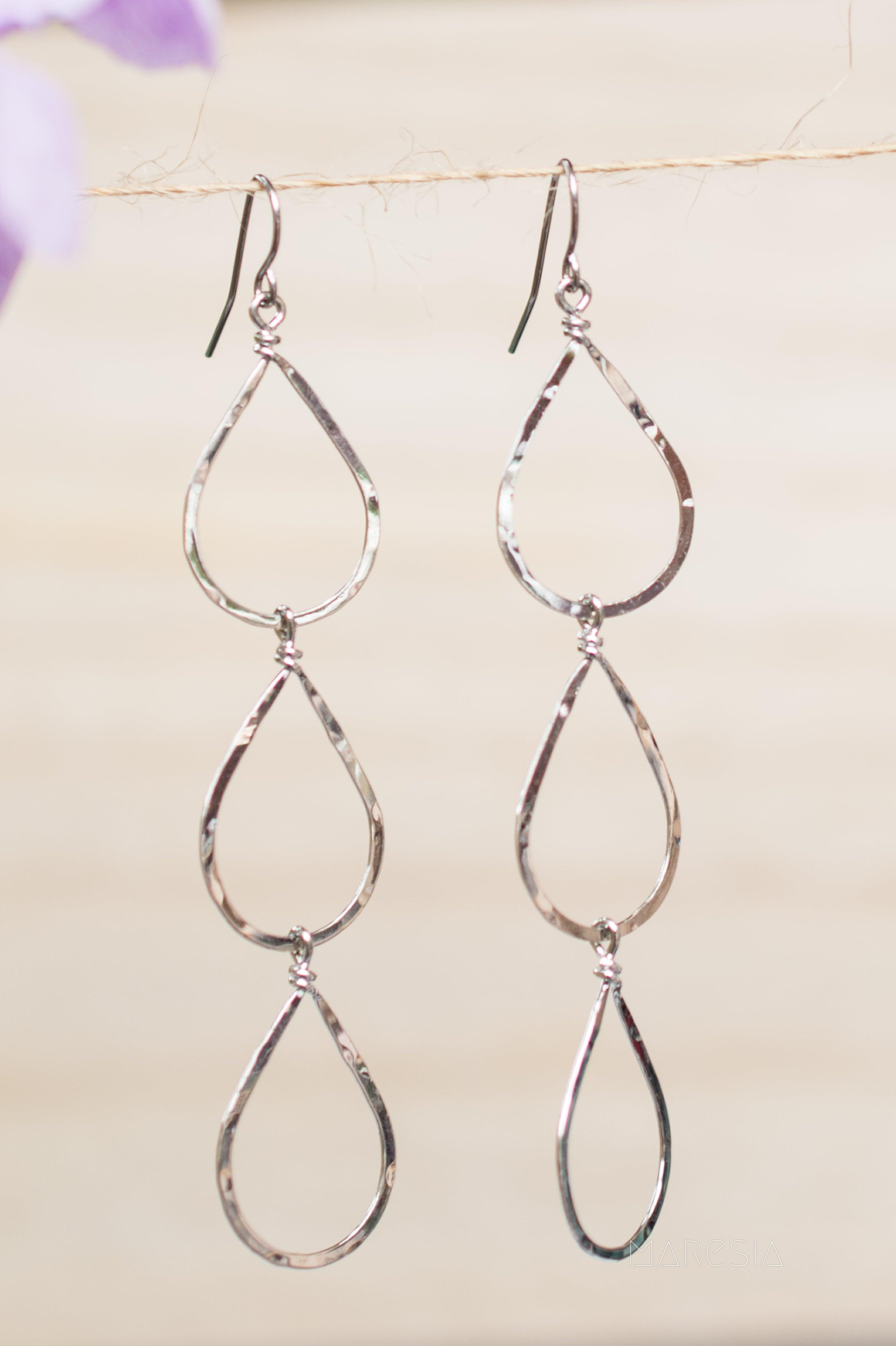 Ana Paula Tear Drop Earrings ~Gold Plated or Silver Plated ~ SME008 - Maresia Jewelry