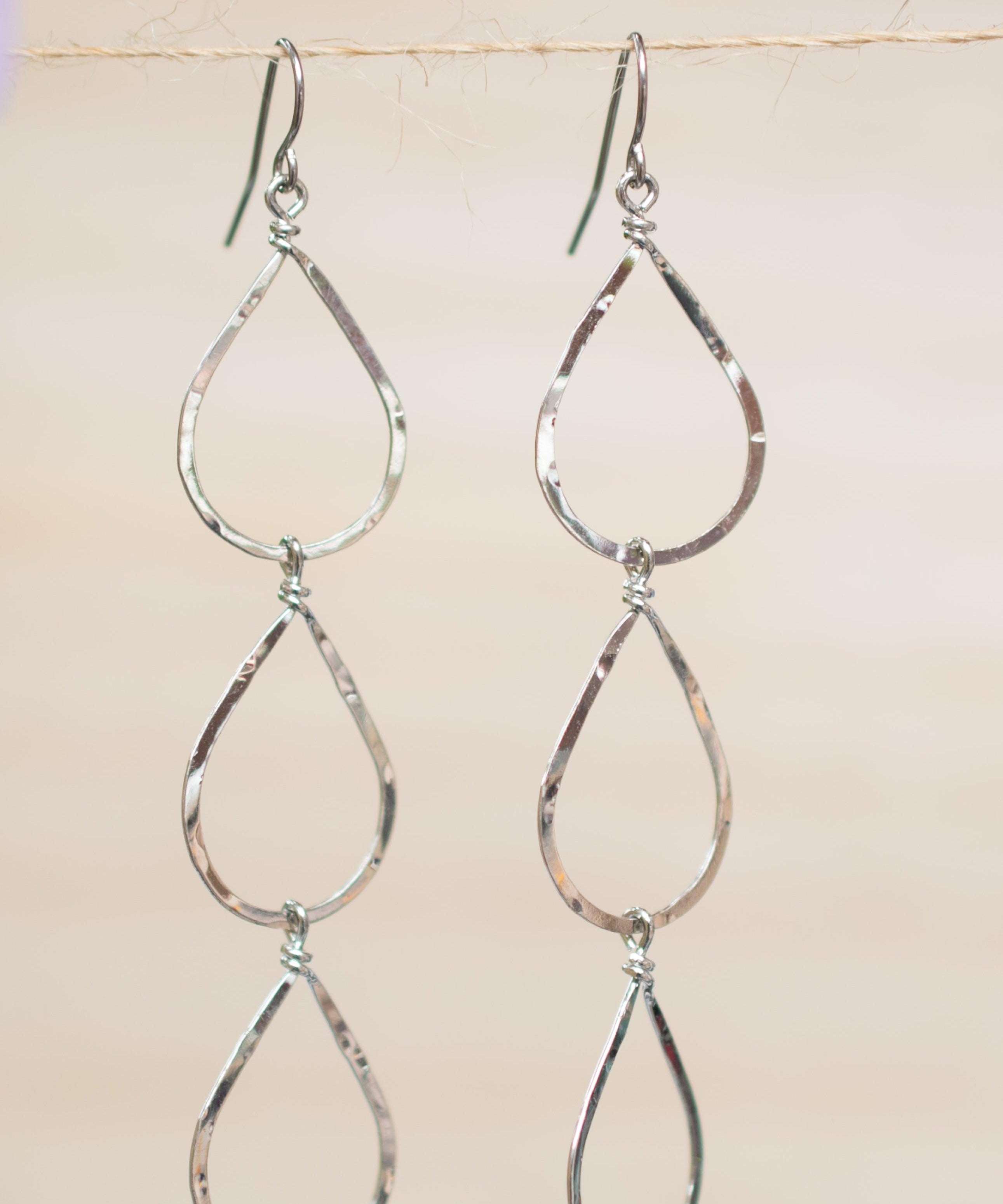 Ana Paula Tear Drop Earrings ~Gold Plated or Silver Plated ~ SME008 - Maresia Jewelry