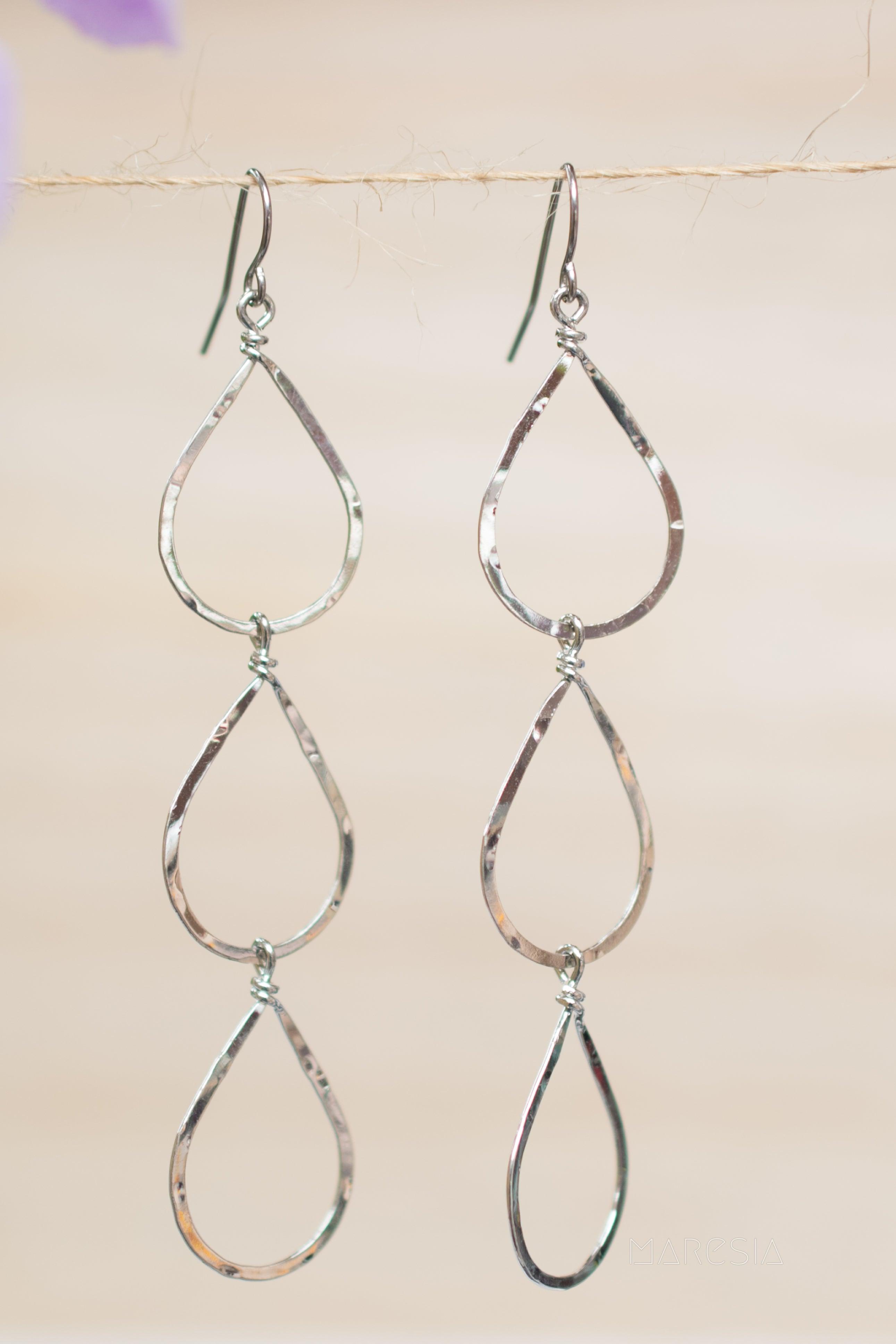 Ana Paula Tear Drop Earrings ~Gold Plated or Silver Plated ~ SME008 - Maresia Jewelry