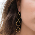 Ana Paula Tear Drop Earrings ~Gold Plated or Silver Plated ~ SME008 - Maresia Jewelry