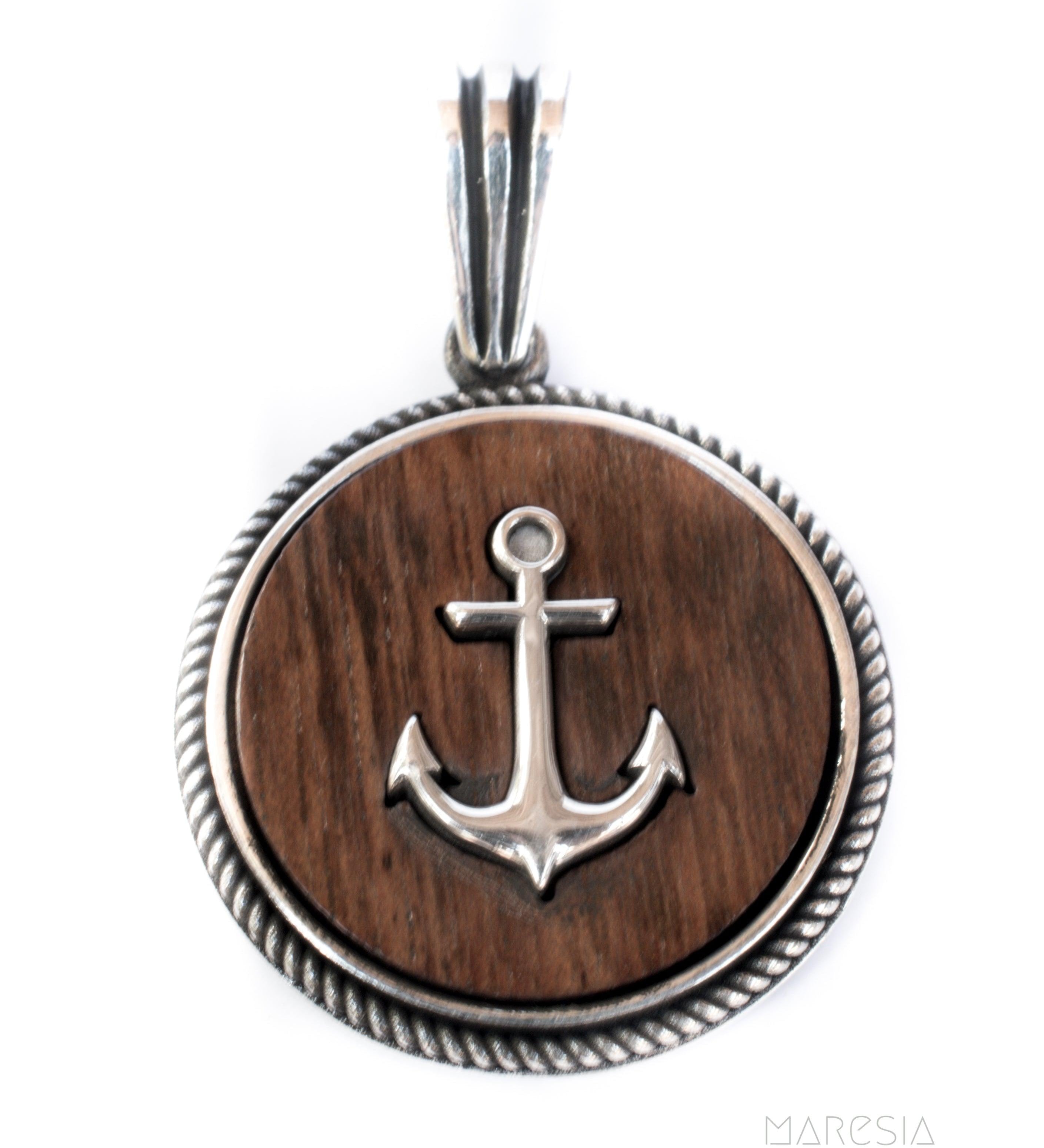 Anchor Men's Pendant ~ Sterling Silver 925 ~ - Maresia Jewelry