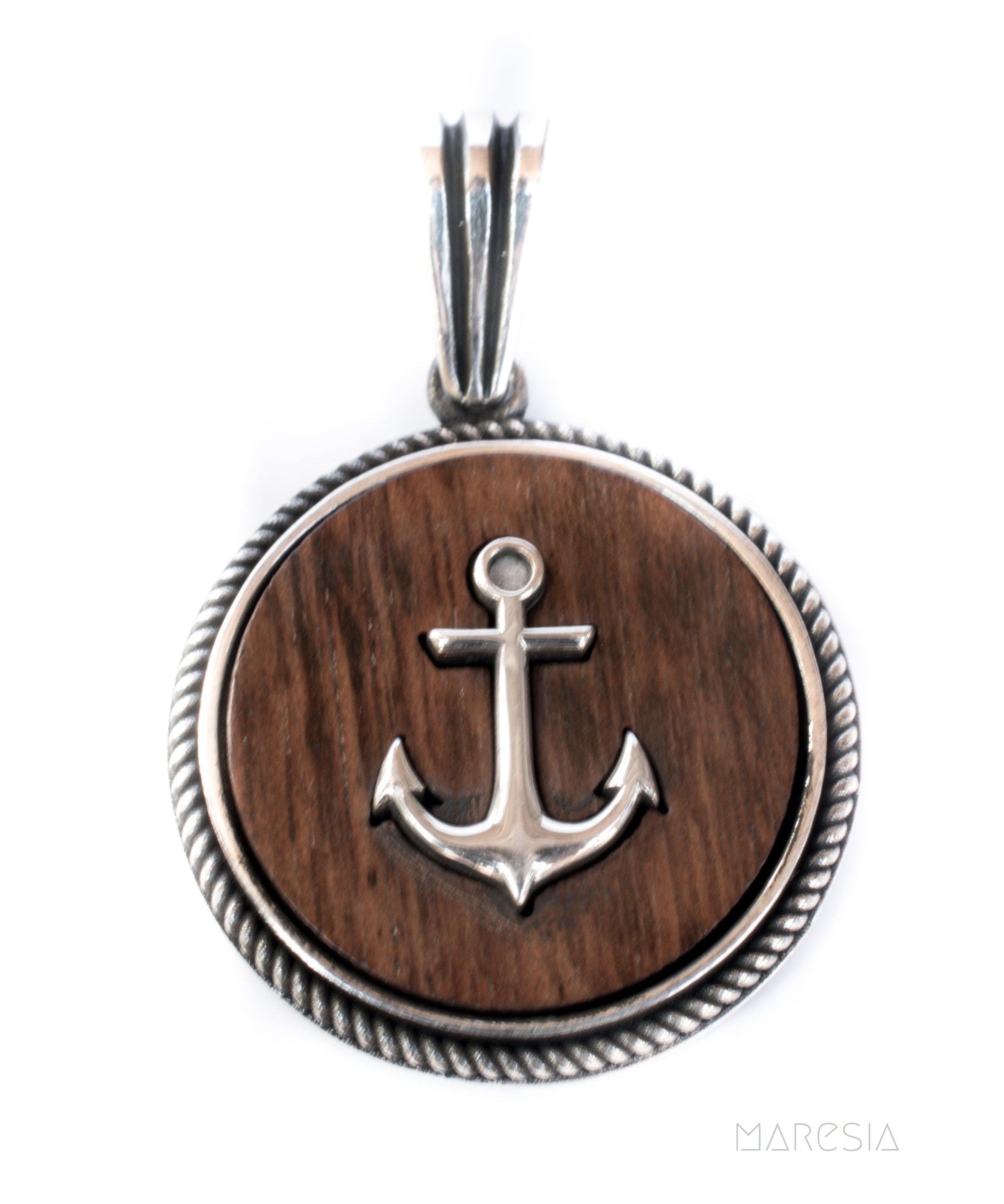 Anchor Men's Pendant ~ Sterling Silver 925 ~ - Maresia Jewelry