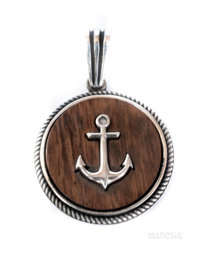 Anchor Men's Pendant ~ Sterling Silver 925 ~ - Maresia Jewelry