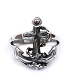 Anchor Men's Ring ~ Sterling Silver 925 ~ - Maresia Jewelry