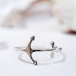 Anchor Ring~ Sterling Silver 925~ SMR090 - Maresia Jewelry