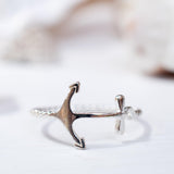 Anchor Ring~ Sterling Silver 925~ SMR090 - Maresia Jewelry