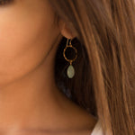 Aqua Chalcedony Earrings~14k gold filled - Maresia Jewelry