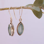 Aqua Chalcedony Earrings~ Sterling Silver 925 - Maresia Jewelry