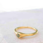 Aqua Chalcedony Gold Ring ~ Delicate ~ 18k Gold Plated ~ Handmade ~ Gemstone~Statement ~Everyday~ Hippie~Bohemian~Stackable ~MR331