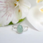 Aqua Chalcedony Ring ~ Sterling Silver 925 ~MR021 - Maresia Jewelry