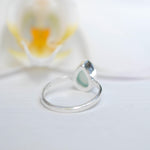 Aqua Chalcedony Ring ~ Sterling Silver 925 ~MR021 - Maresia Jewelry